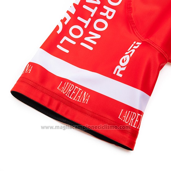 2019 Abbigliamento Ciclismo Androni Giocattoli Arancione e Bianco Manica Corta e Salopette